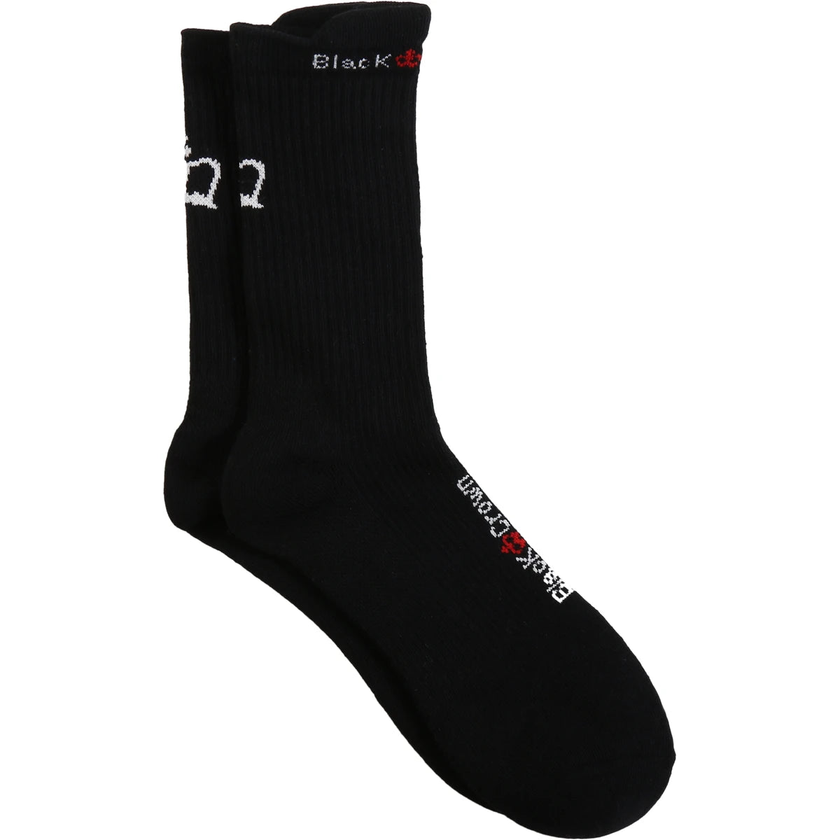Pair of Black Crown Premium Altos Socks
