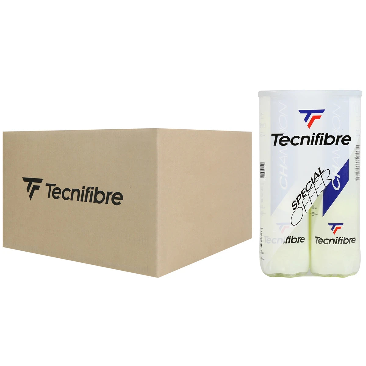 Box of 18 Bipacks of 4 Tecnifibre Champion Balls