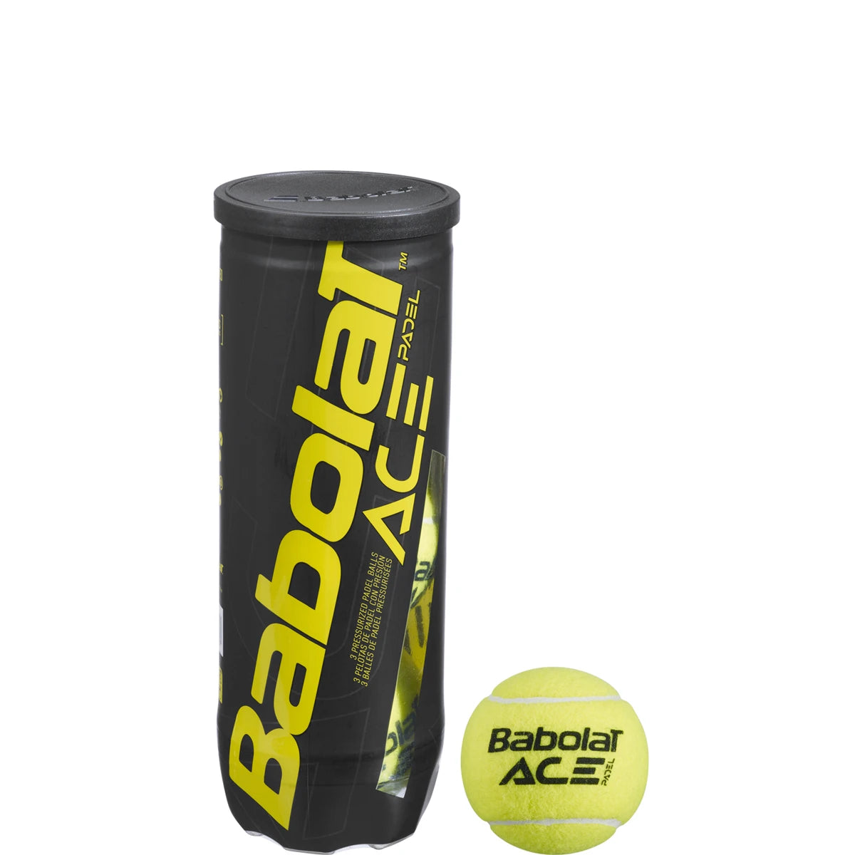 Tripack of 3 Tubes of 3 Babolat Ace Padel Balls