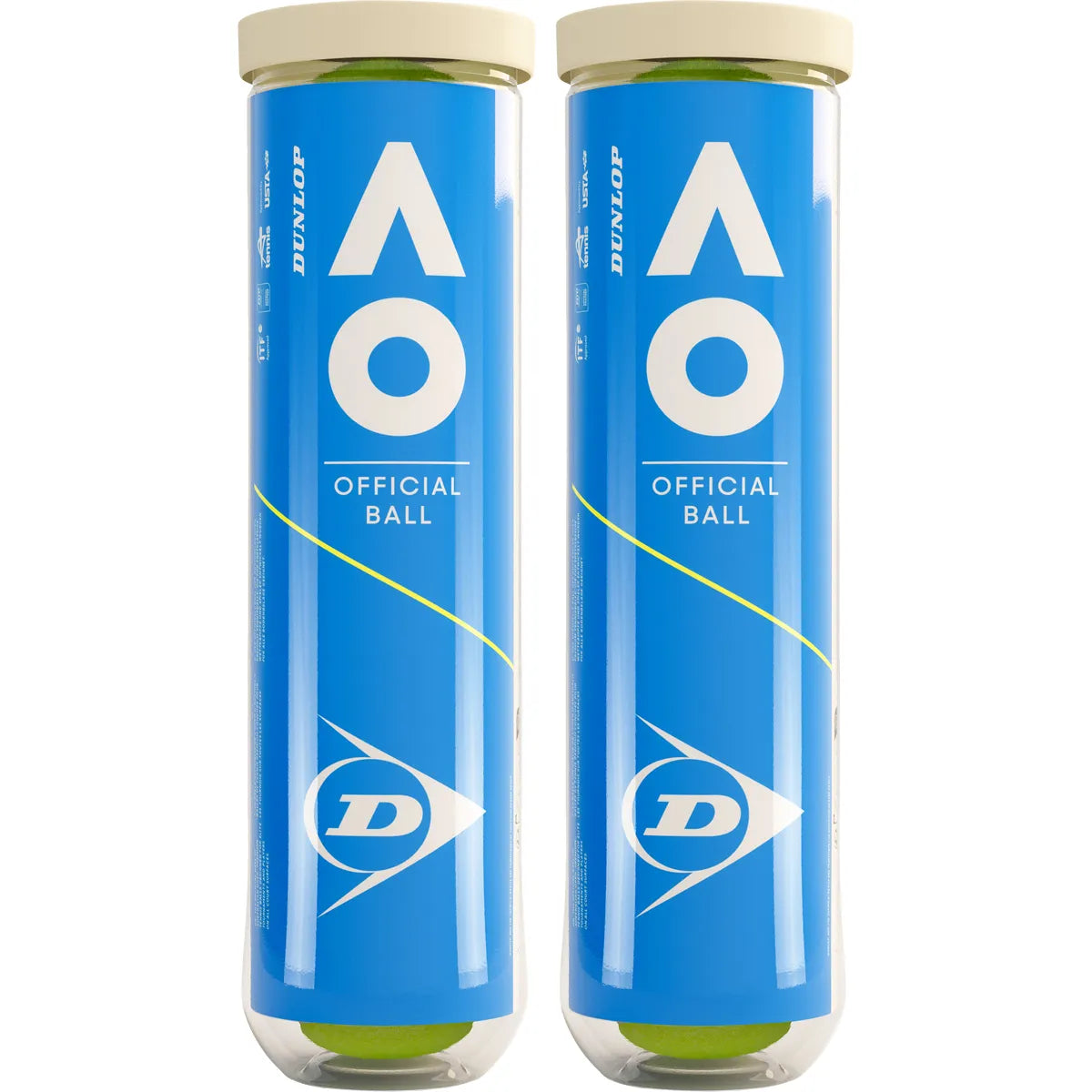 Bipack of 4 Dunlop Australian Open Tennis balls