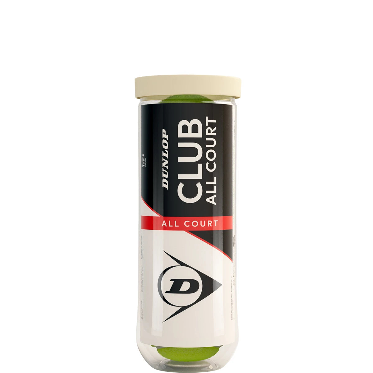 Tube of 3 Dunlop Club All Court Tennis Balls