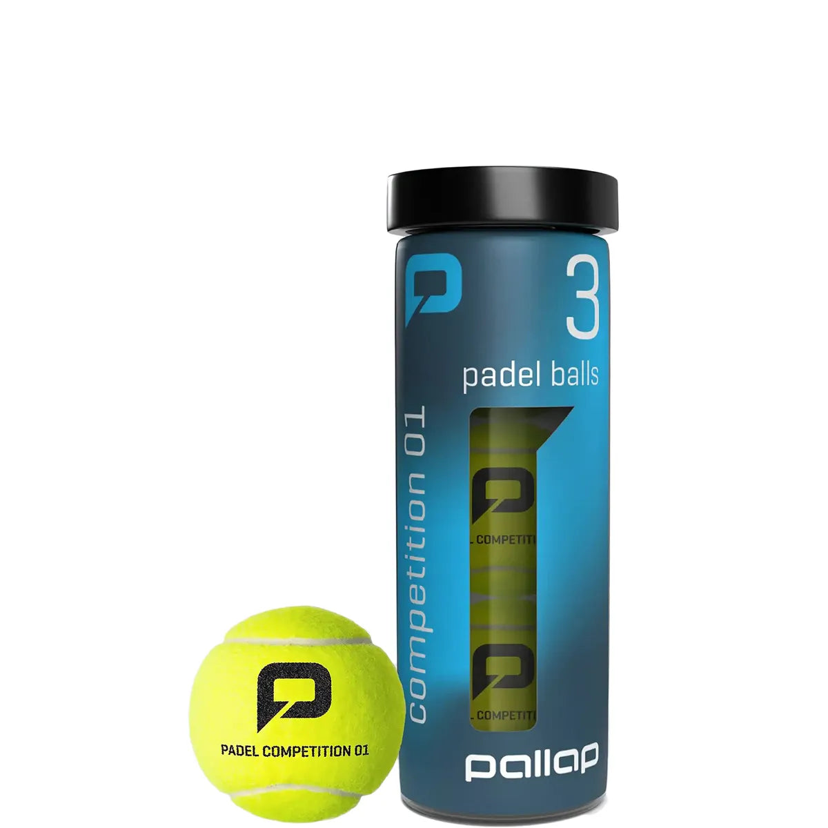Tubes of 3 Padel Pallap Balls