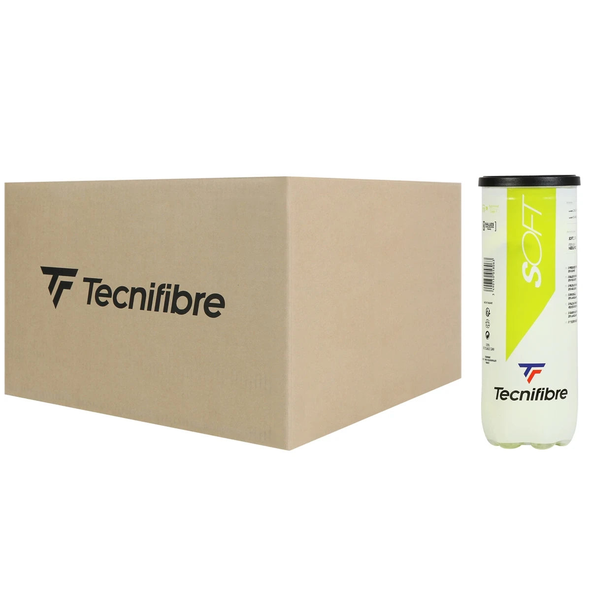 Box of 24 Tubes of 3 Tecnifibre Soft Balls
