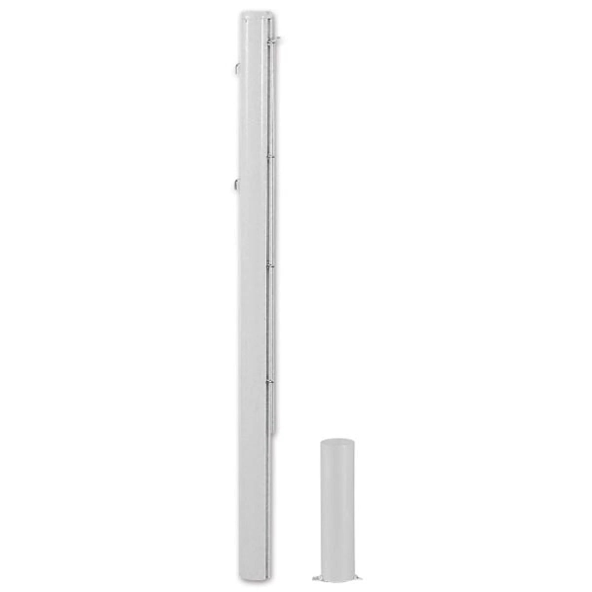 Pair of 83 mm Round Aluminium Posts Supplied with Sleeves