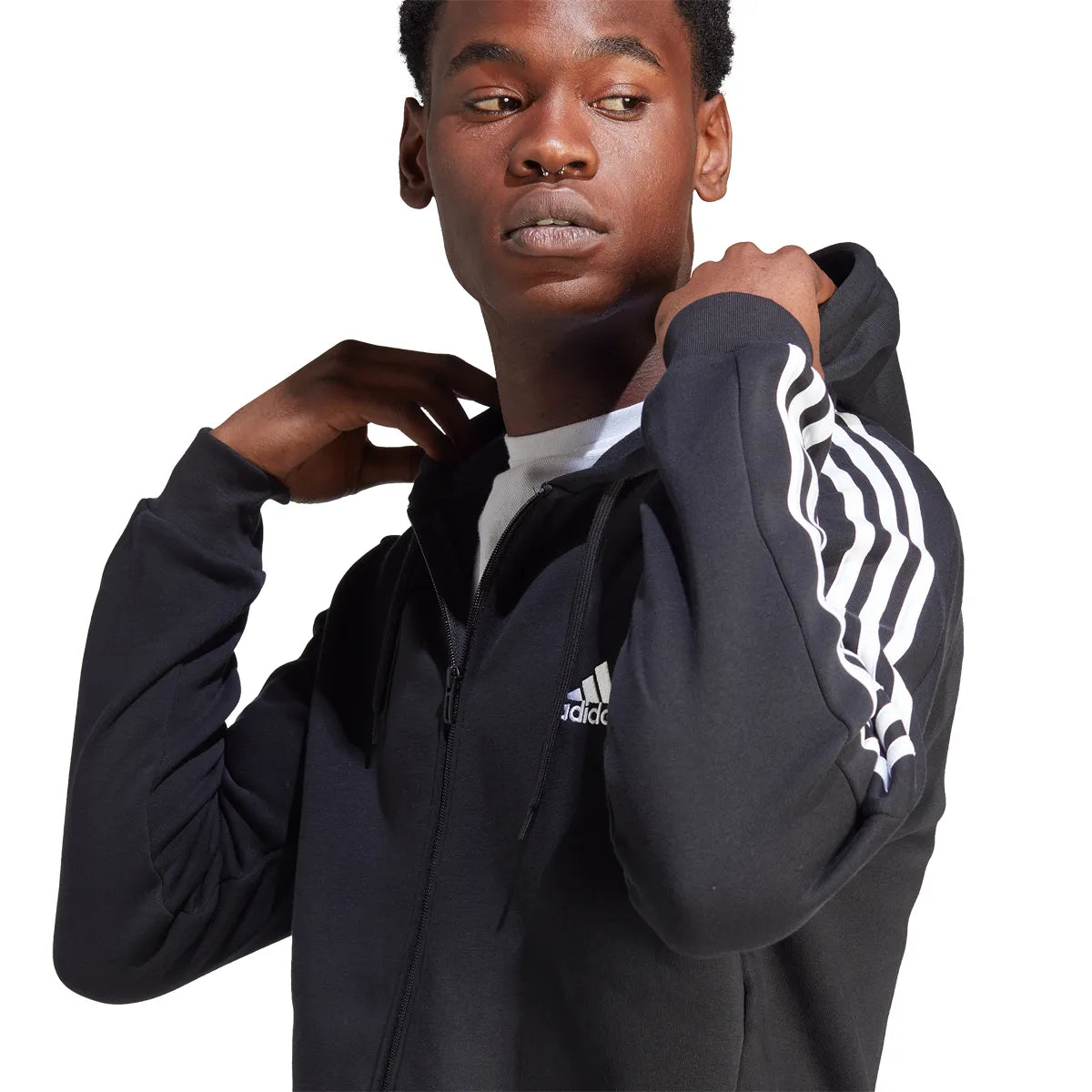 Adidas 3 Stripes Full Zip Jacket
