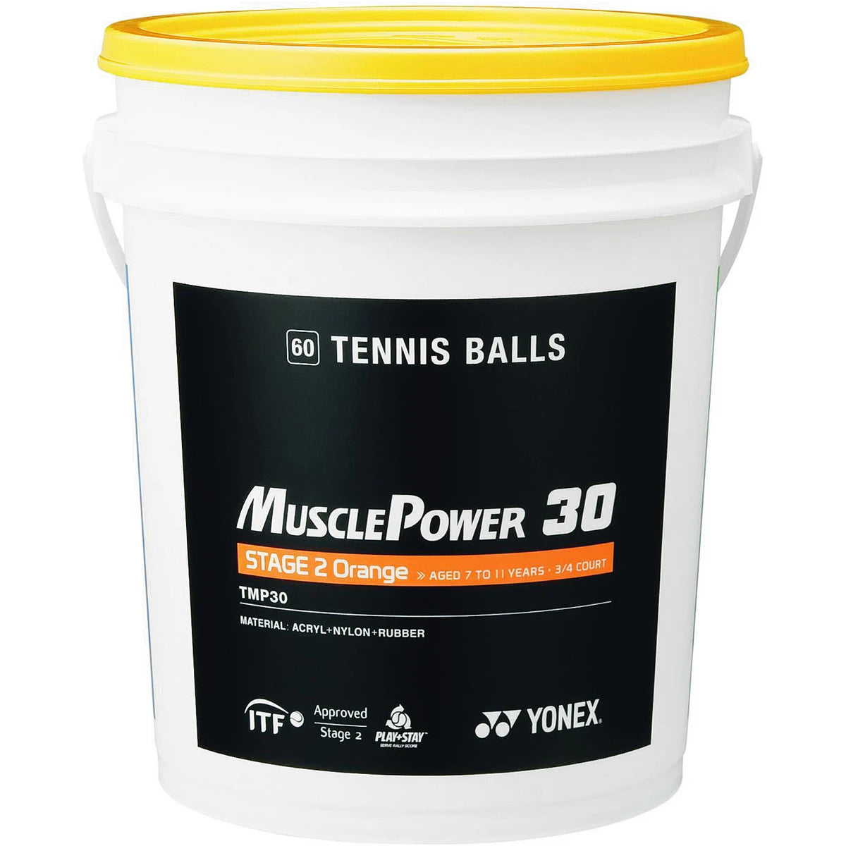Barrel of 60 Yonex Tmp-30 Orange Balls