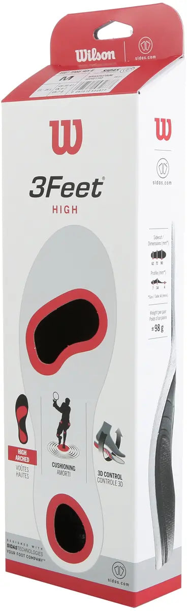 Sidas 3Feet Tennis High Std Insoles