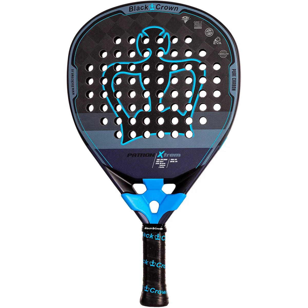 Padel racket Black Crown Patron Xtrem