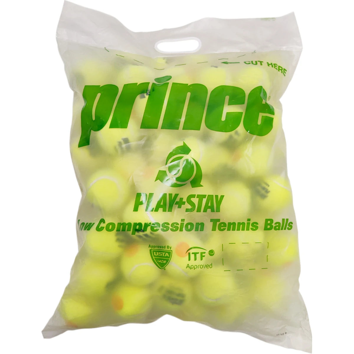 Bag of 72 Prince Mini Tennis Play & Stay Stage 2 Balls