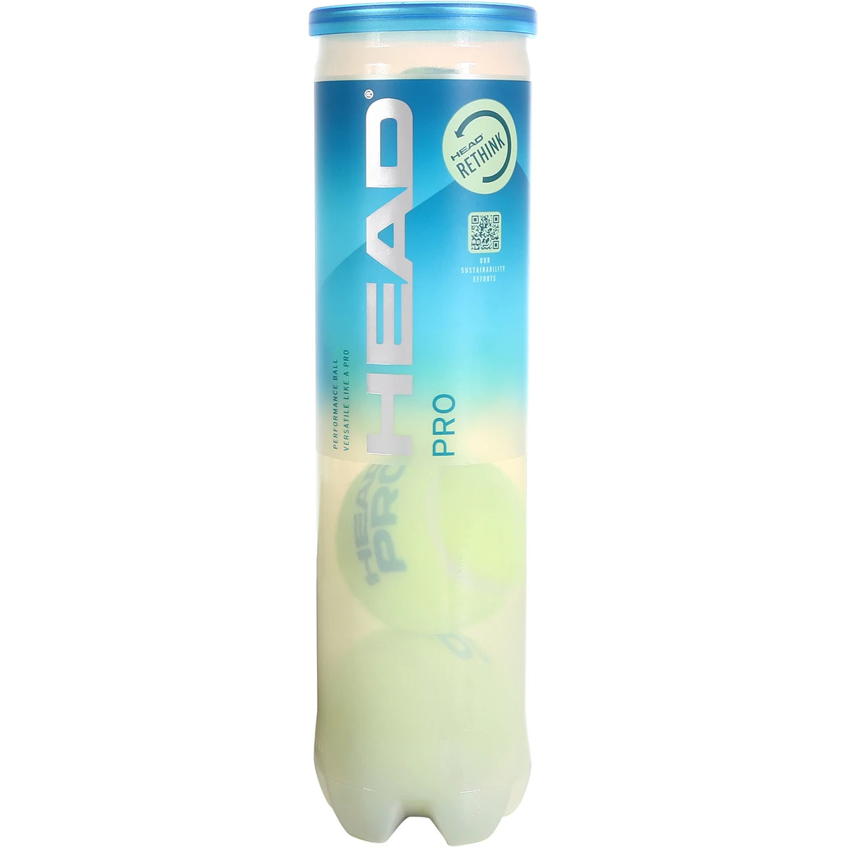 Tube of 4 Head Pro Tennis Balls