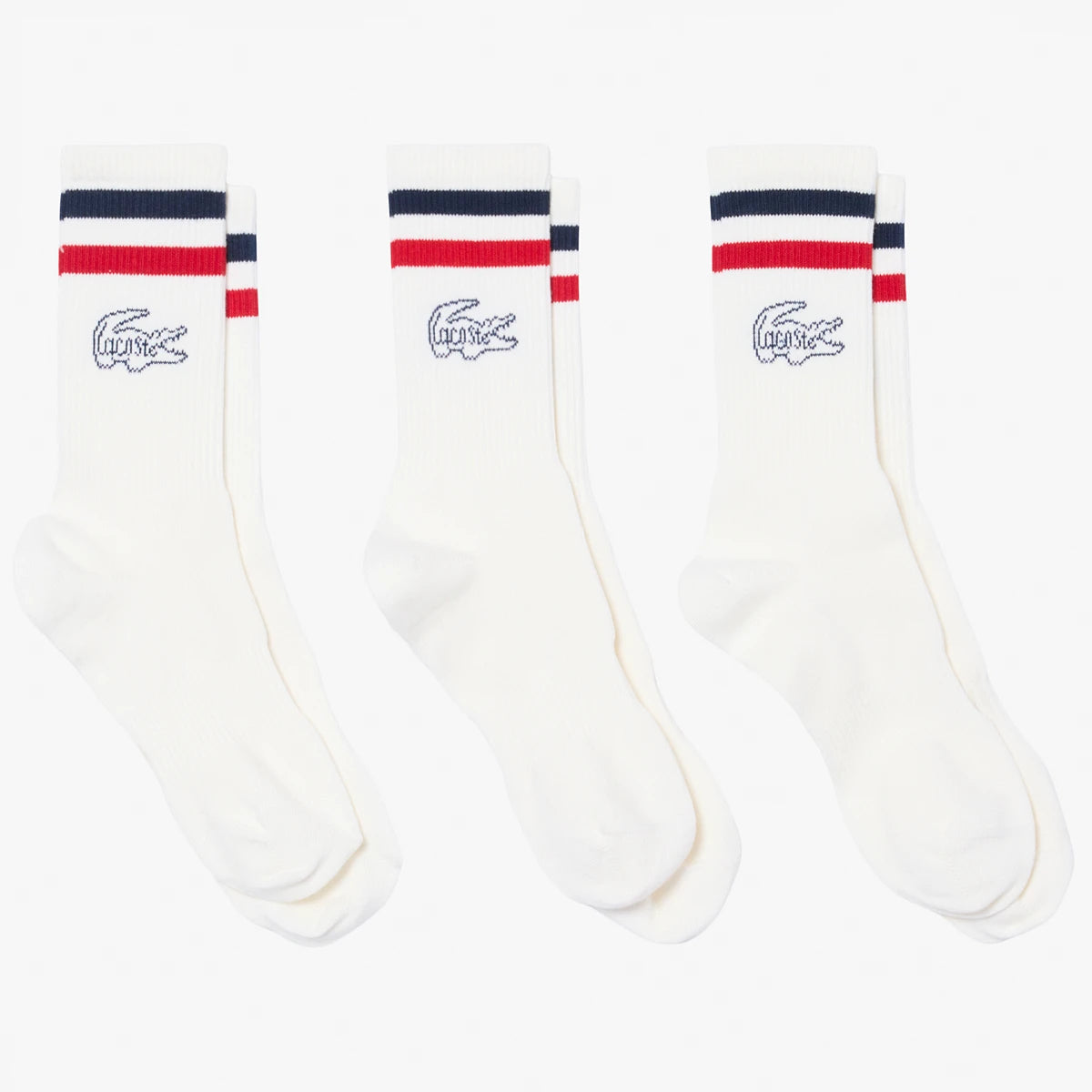 3 Pairs of Lacoste Core Performance France Socks