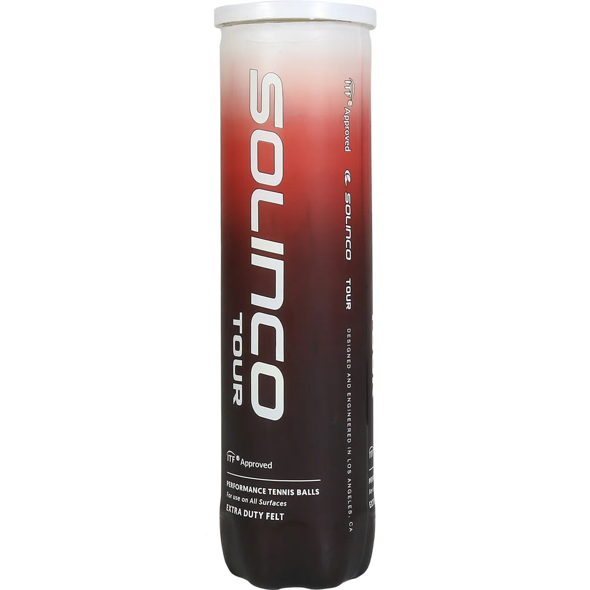 Tube of 4 Solinco Tennis Balls