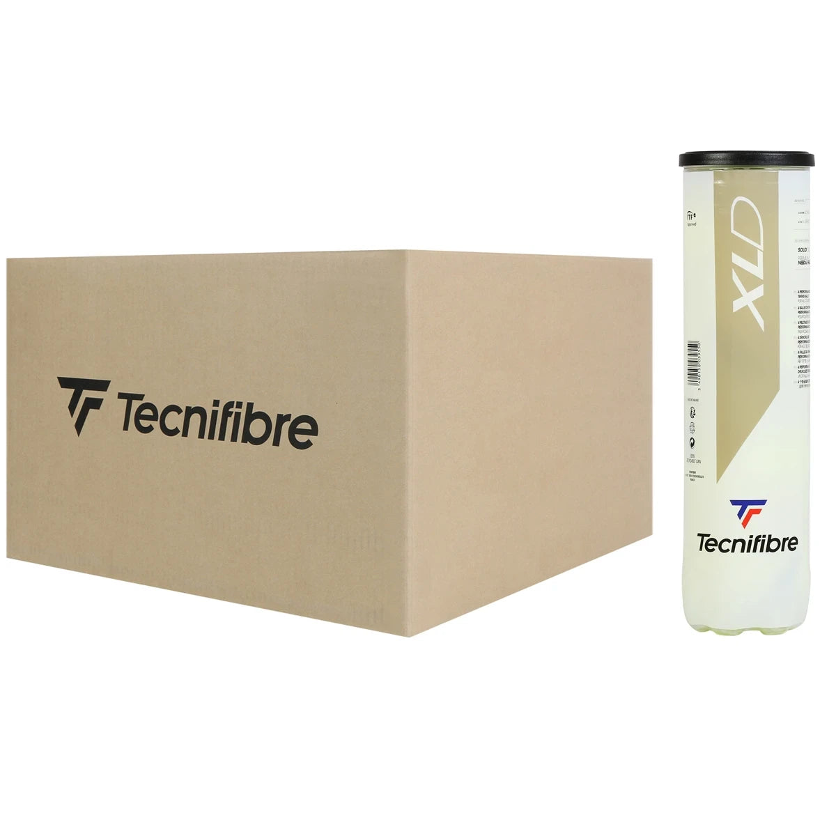 Carton of 36 Tubes of 4 Tecnifibre Xld Balls (Pressureless)
