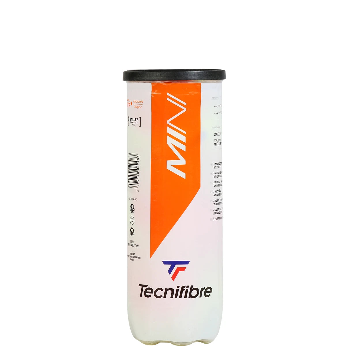 Tube of 3 Tecnifibre Mini Tennis Balls