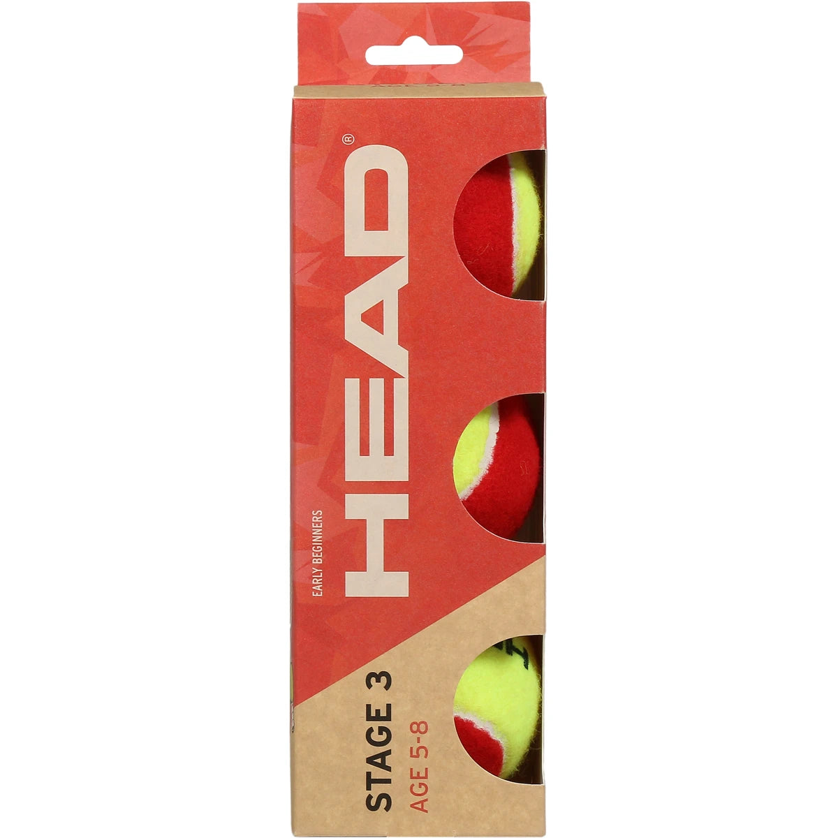 Tube of 3 Head Tip Red Balls