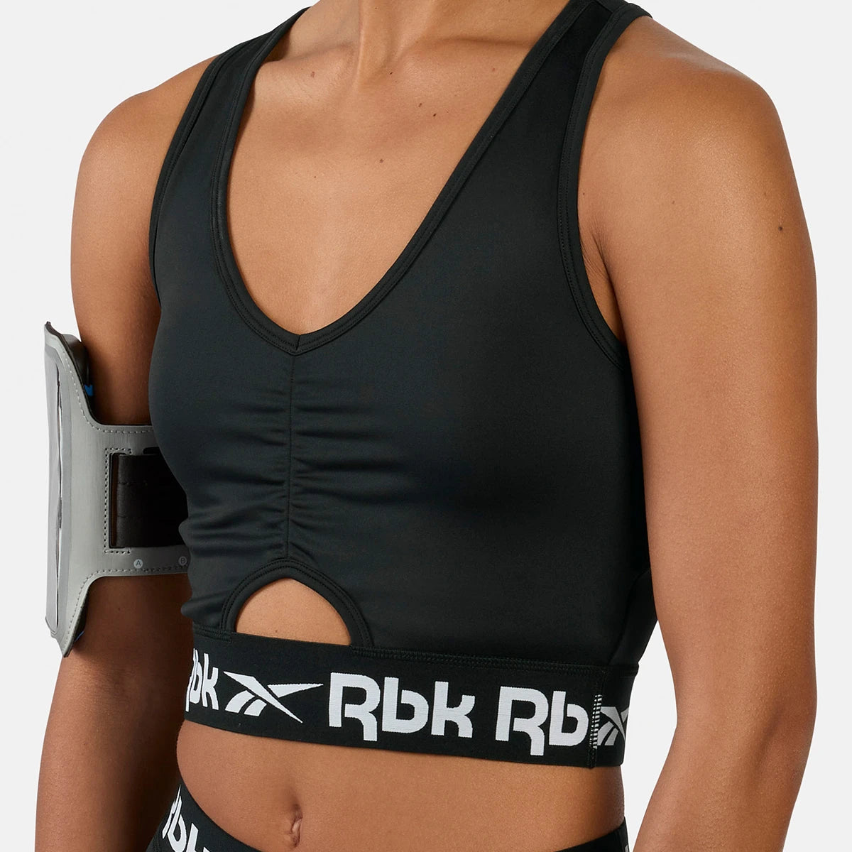 Reebok Women's Id Train Ruched Sports Bra