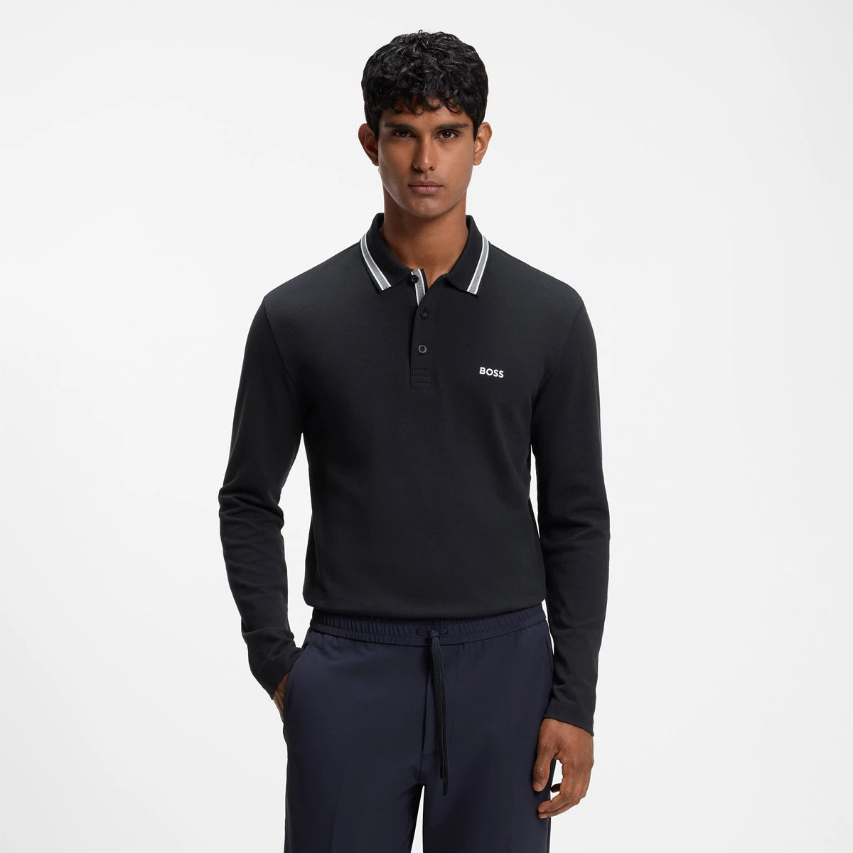 Polo Boss Long Sleeve Plisy