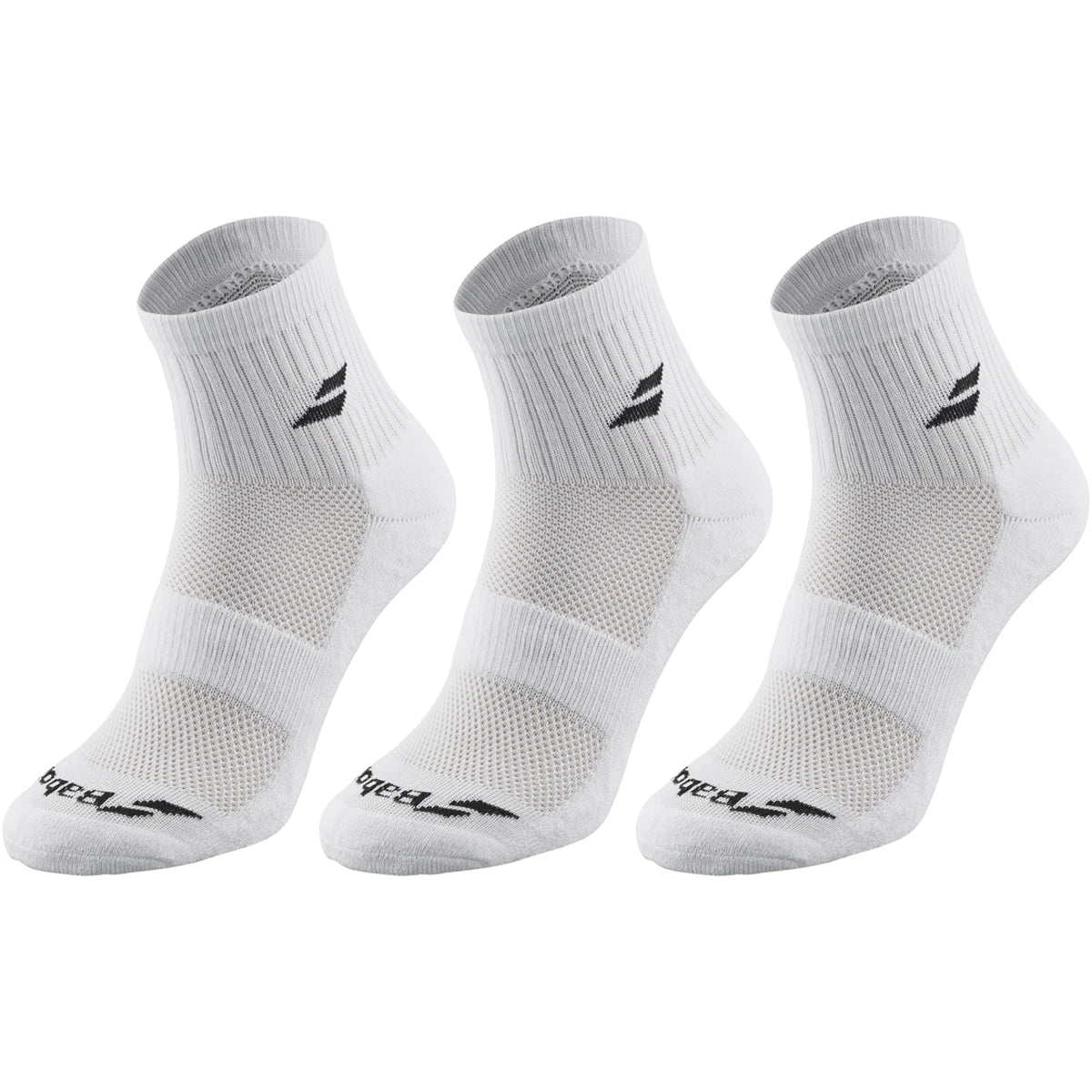 3 Pairs of Babolat Quarter (Ankle) Socks