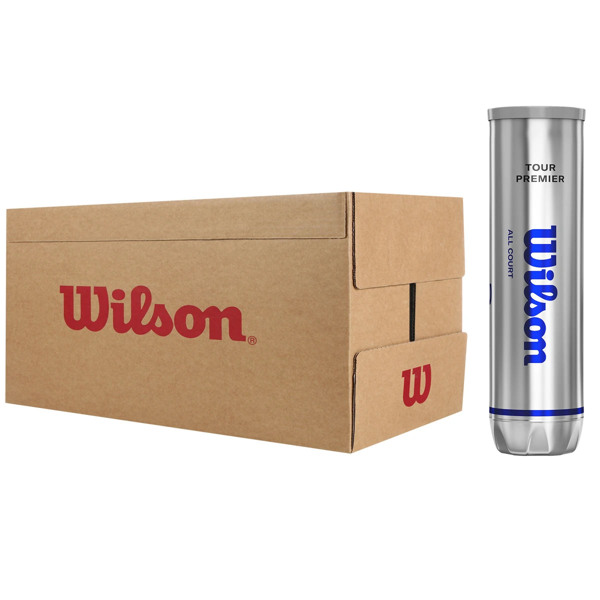 Box of 18 Tubes of 4 Wilson Tour Premier Tennis Balls