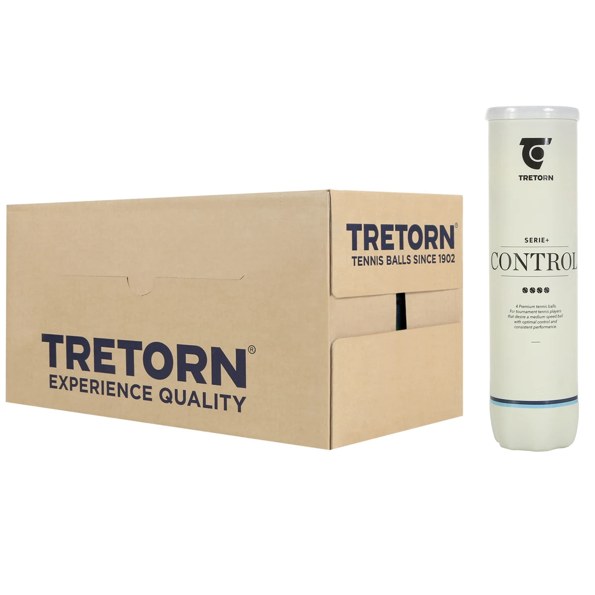 Cartons of 18 Tubes of 4 Tretorn Serie+ Control Tennis Balls