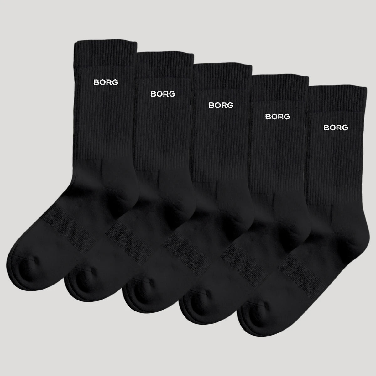 5 Pairs of Bjorn Borg Essential Socks (Mid)