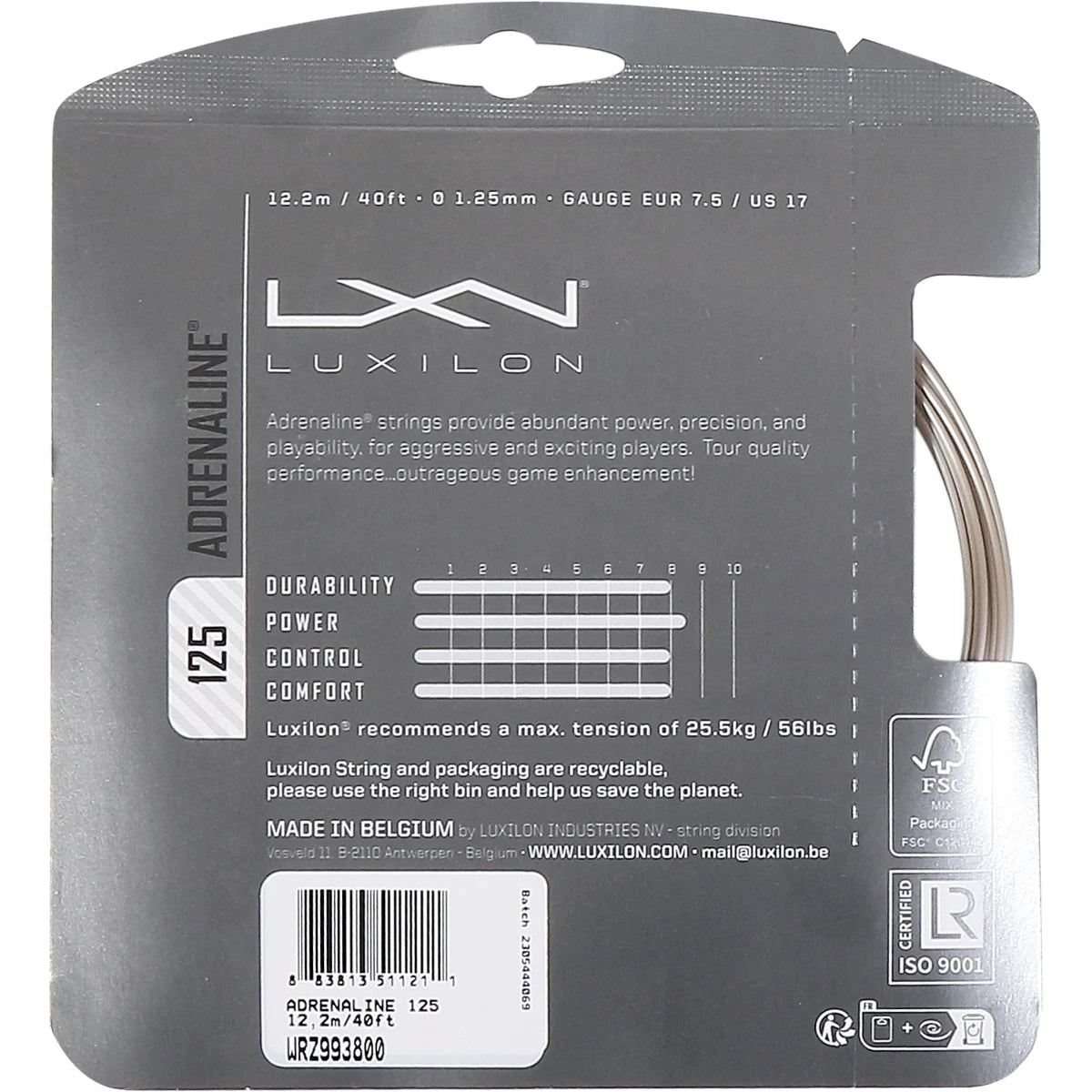 Luxilon Adrenaline String (12 Metres)
