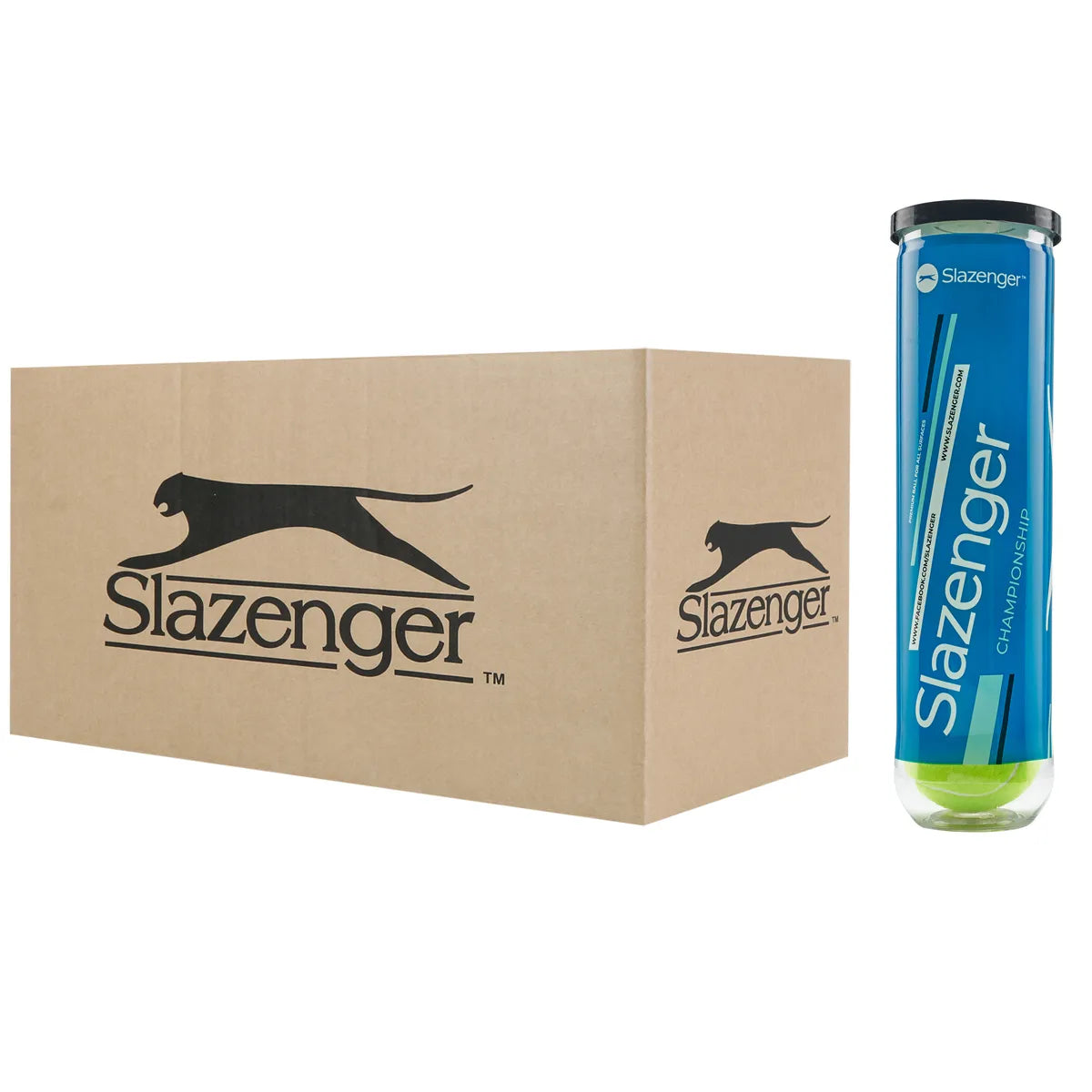 Carton of 18 Tubes of 4 Slazenger Championship Tennis Balls