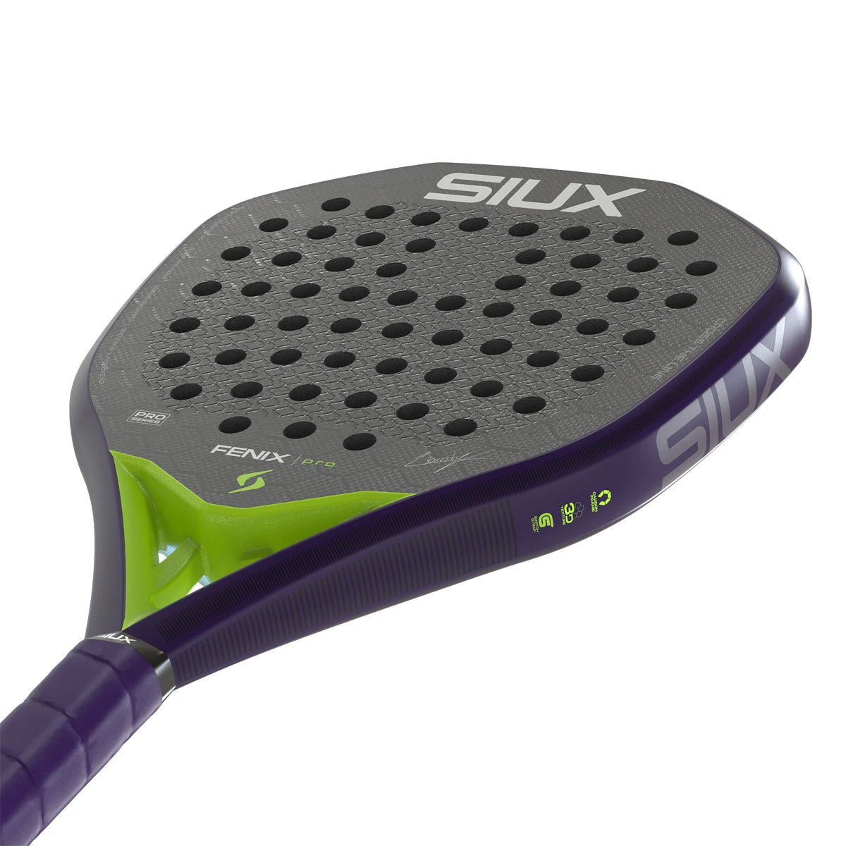 Siux Fenix Pro 2026 Glow Purple Padel Racket