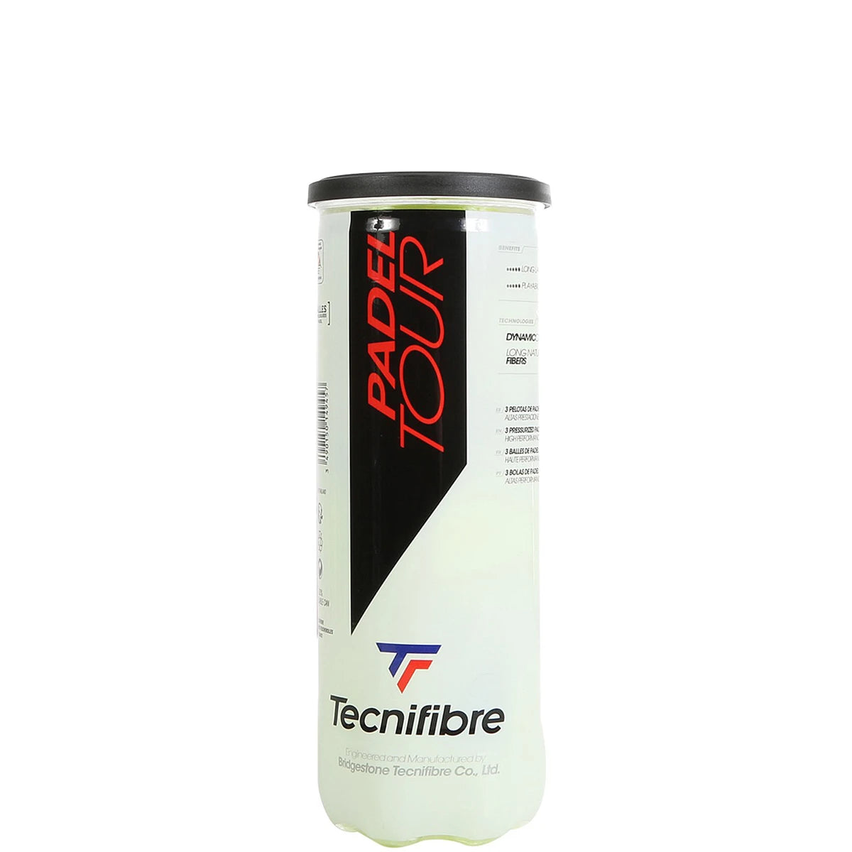 Tube of 3 Tecnifibre Tour Padel Balls