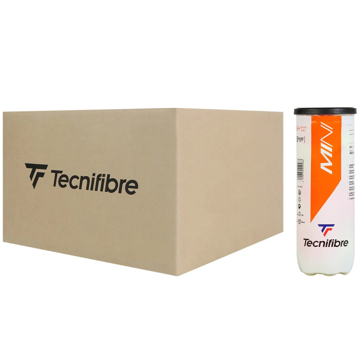 Box of 24 Tubes of 3 Tecnifibre Mini Tennis Balls