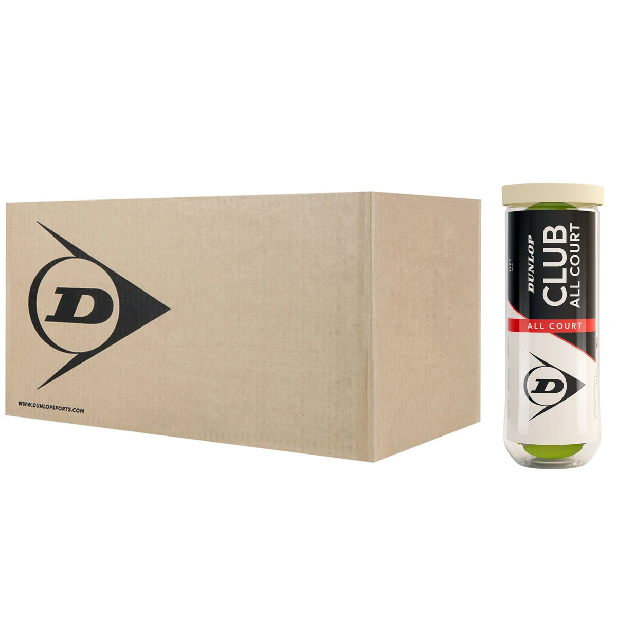 Box of 24 Tubes of 3 Dunlop Club All Court Balls