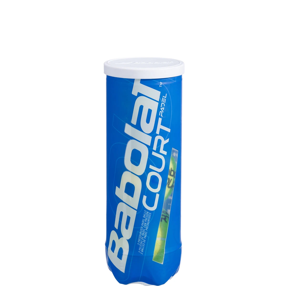 Tube of 3 Babolat Court Padel Balls