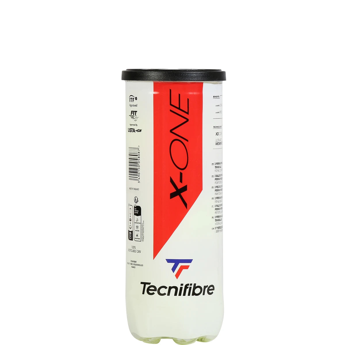 Tube of 3 Tecnifibre X One Balls