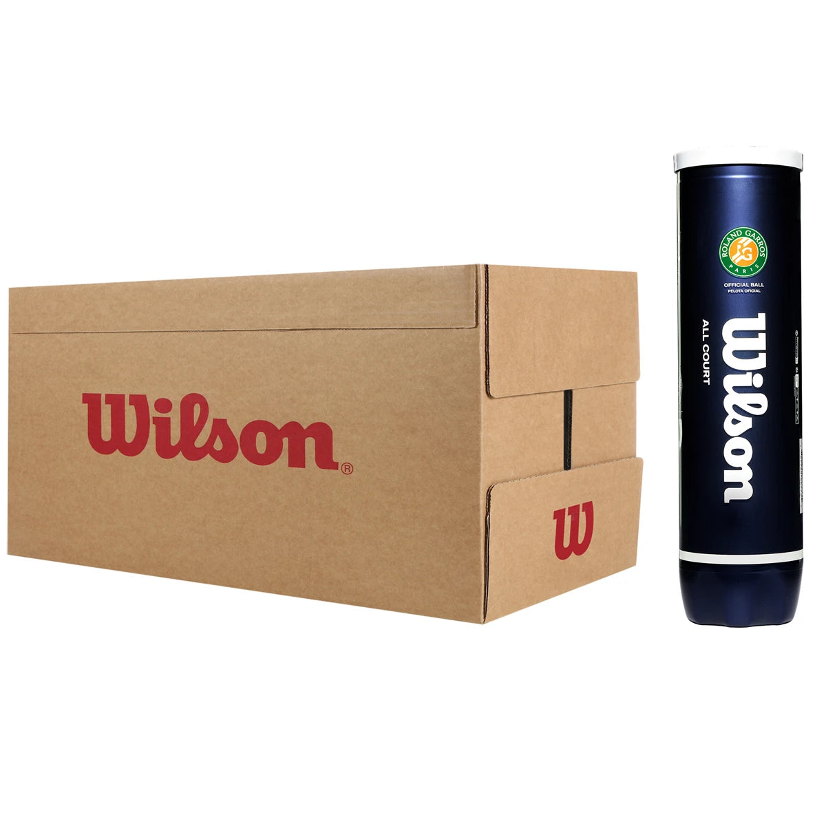 Carton of 18 Tubes of 4 Wilson Roland Garros All Court Tennis Balls