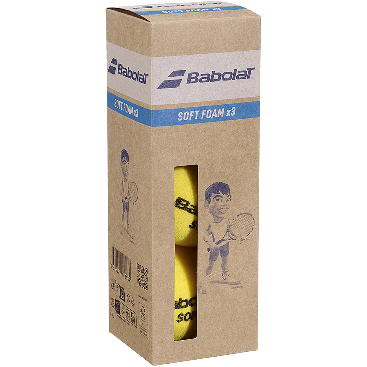 Pack of 3 Babolat Soft Foam Balls