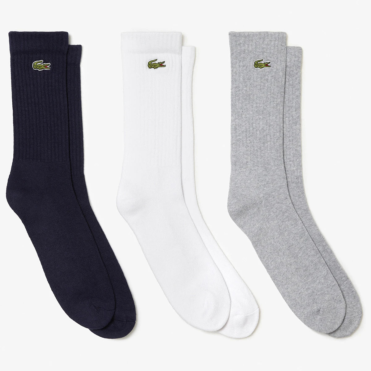 3 Pairs of Lacoste Athlete Socks (Mid)
