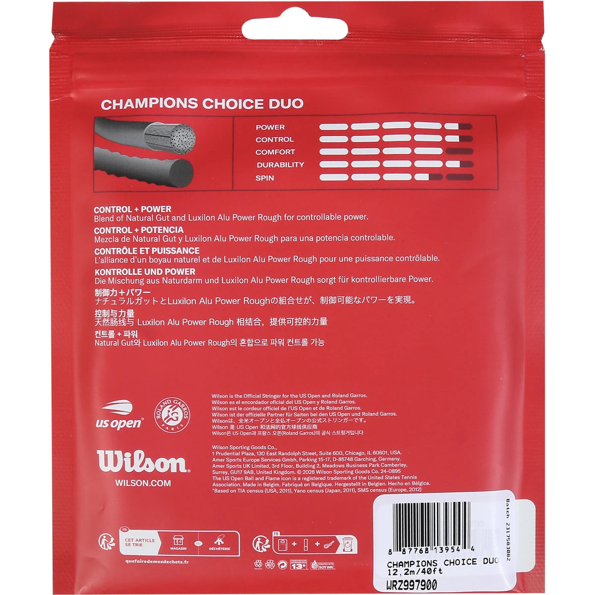 Wilson Champion'S Choice Duo String