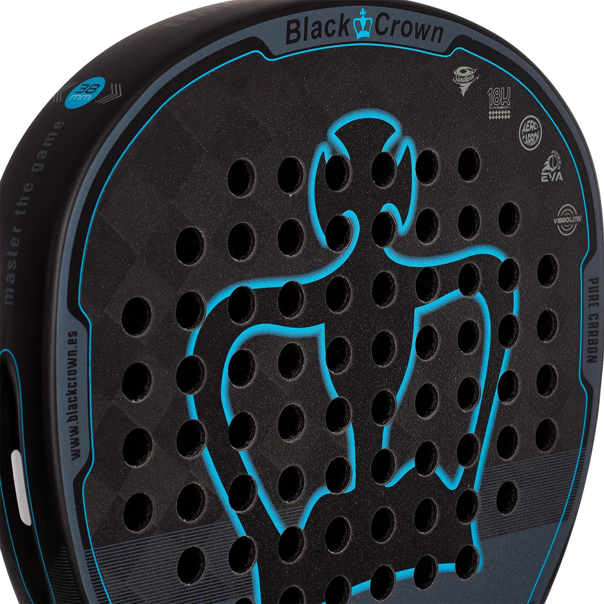 Padel racket Black Crown Patron Xtrem