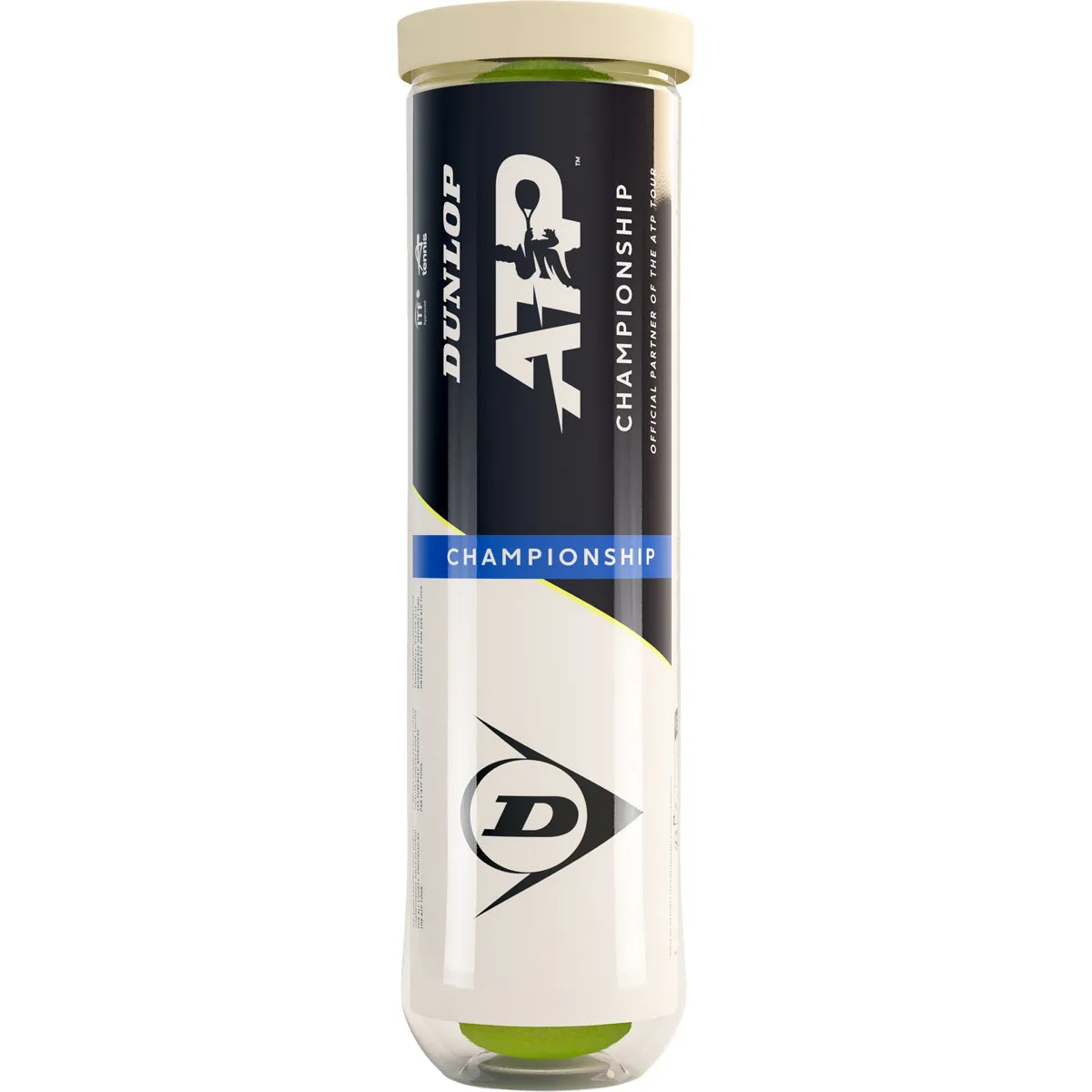 Tube of 4 Dunlop ATP Championship Tennis Balls