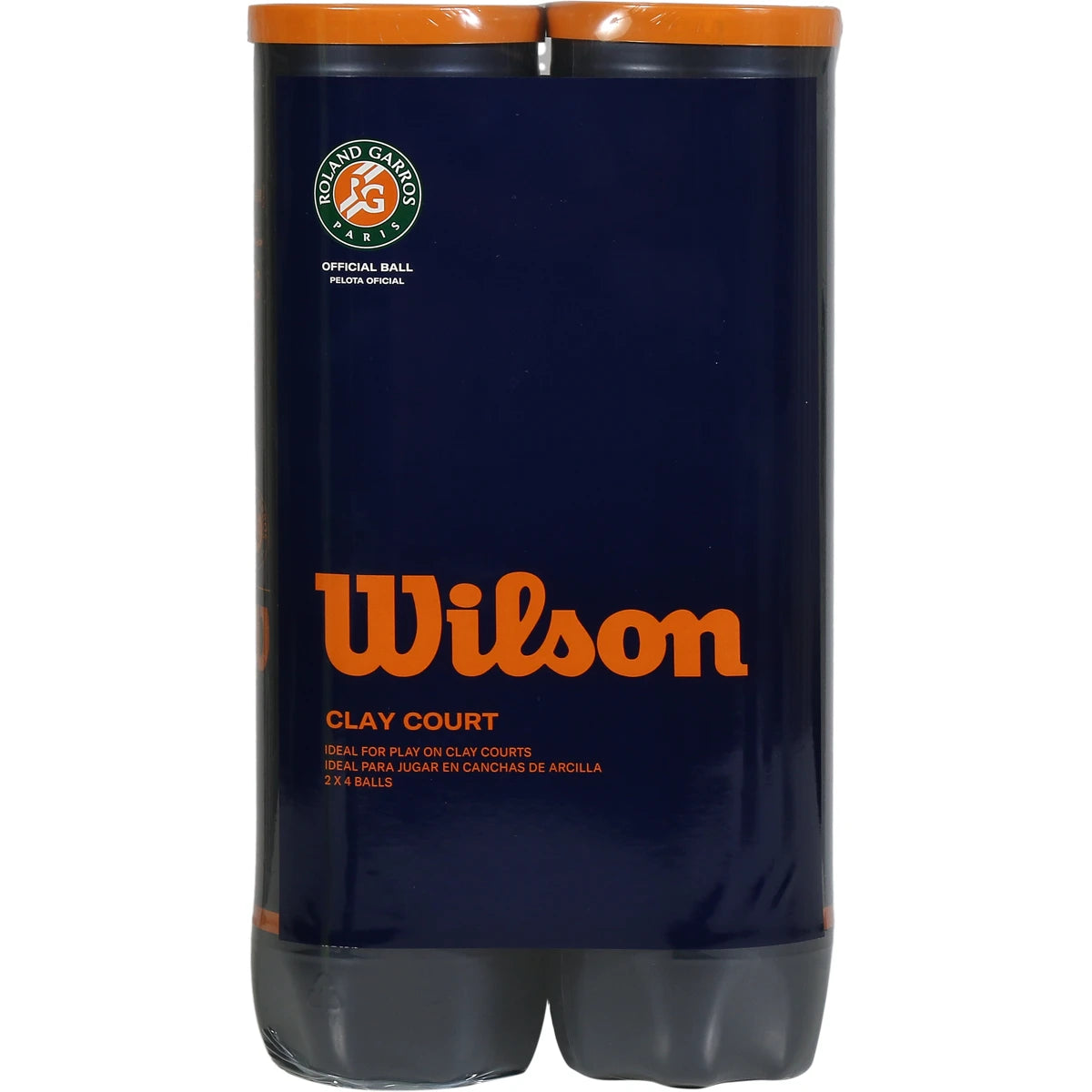 Bipack of 4 Wilson Roland Garros Official Clay Tennis Balls