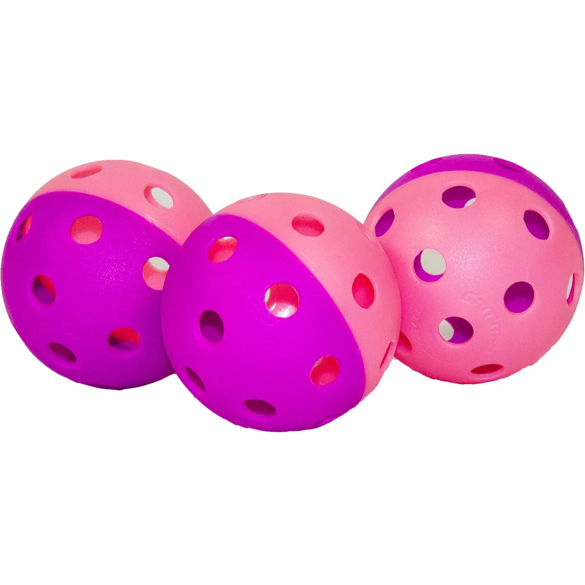Pack of 3 Gamma Indoor Two-Tone Pickleball balls Training