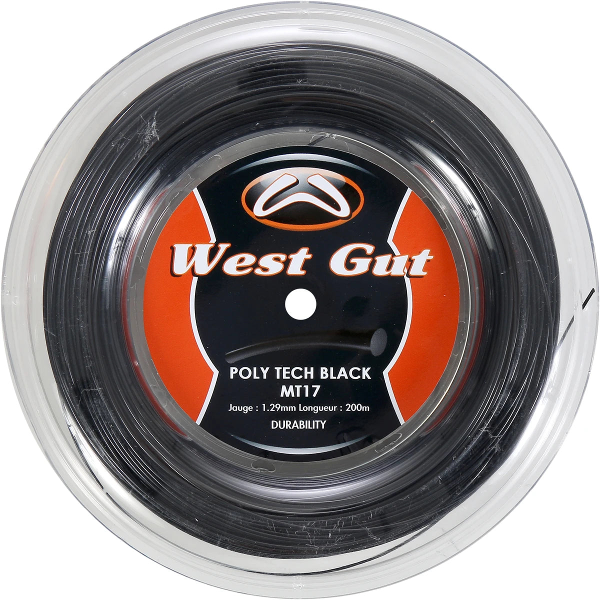 Reel Tennis West Gut Mt17 Poly Tech Black (Reel - 200M)