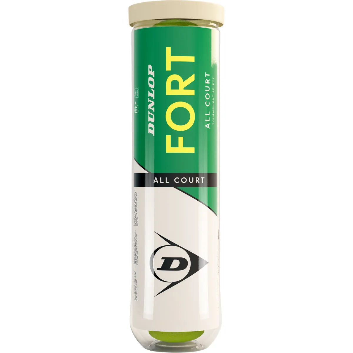 Tube of 4 Dunlop Fort Tournament Select Tennis balls