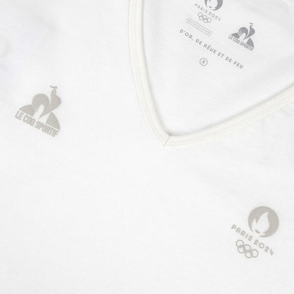 Le Coq Sportif V-Neck T-Shirt Paris 2024 Essential