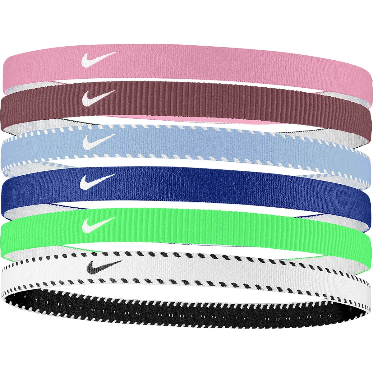 Pack of 6 Nike Swoosh Sport Elastics