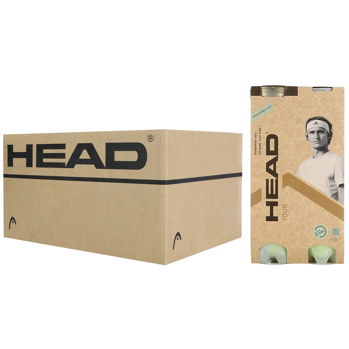 Carton of 18 Bipacks of 4 Head Tour Xt Balls