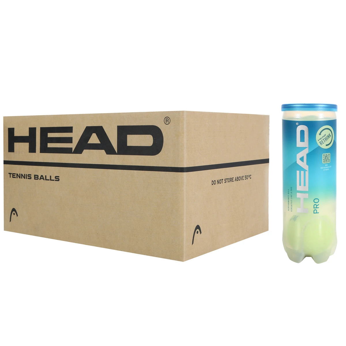 Carton of 24 Tubes of 3 Head Pro Tennis Balls
