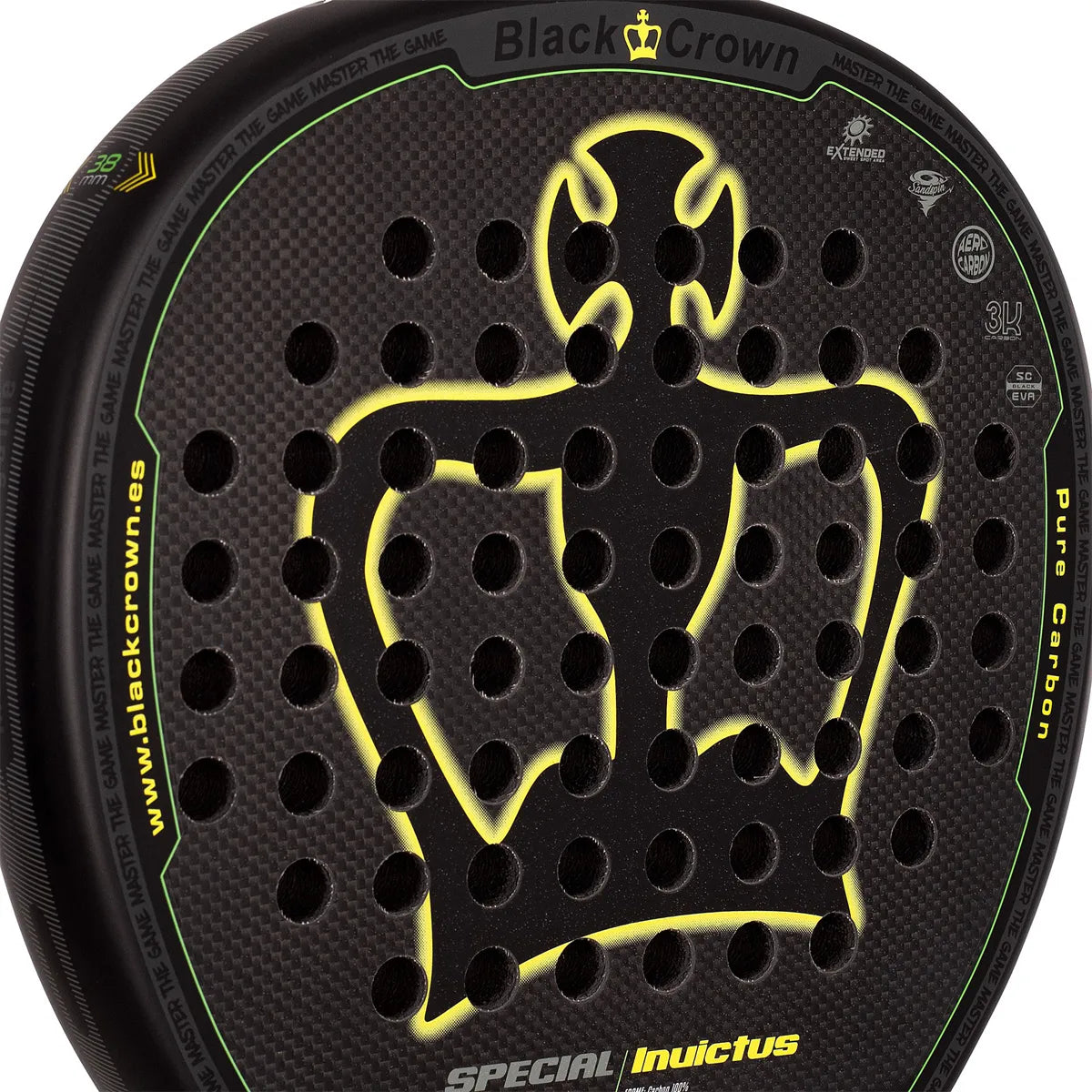 Black Crown Special Invictus Padel racket