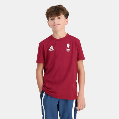 Le Coq Sportif Junior France Olympic Village T-Shirt