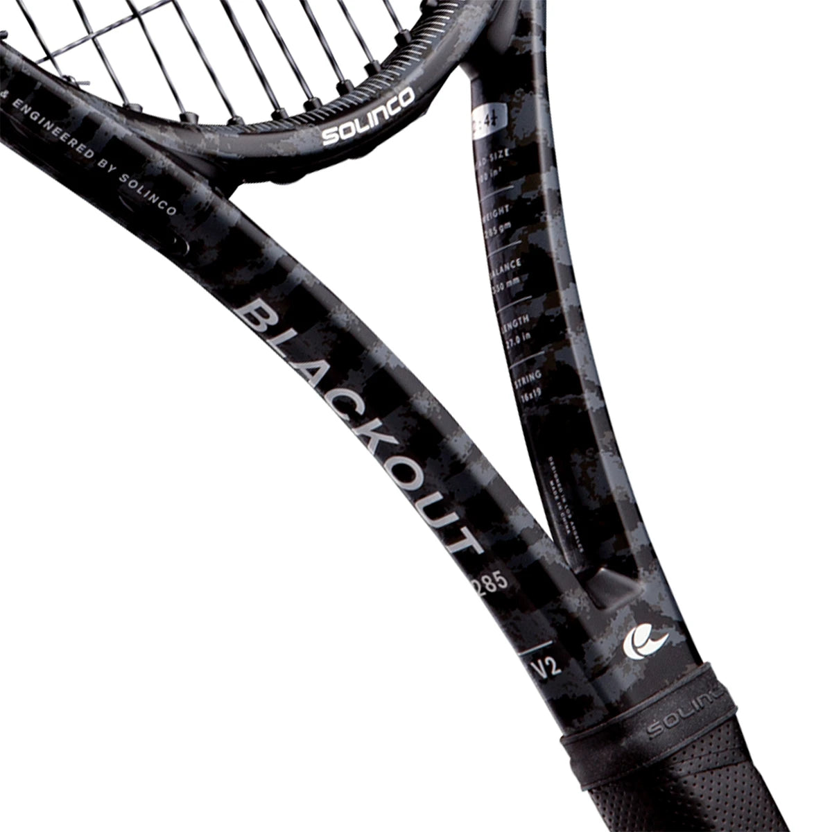 Tennis Racket Test Solinco Blackout V2 Camo (285 GR) (2025)